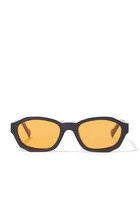 SUB004 Transparent Orange Lens Sunglasses